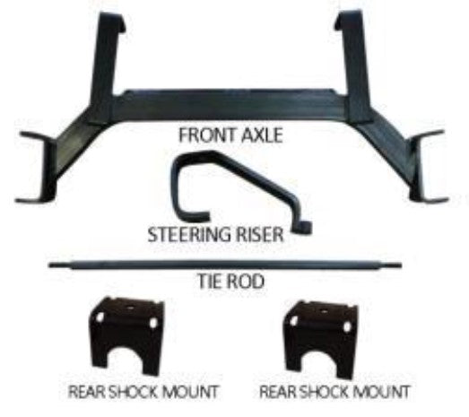 6" DROP AXLE LIFT EZGO TXT 2001.5-UP GAS