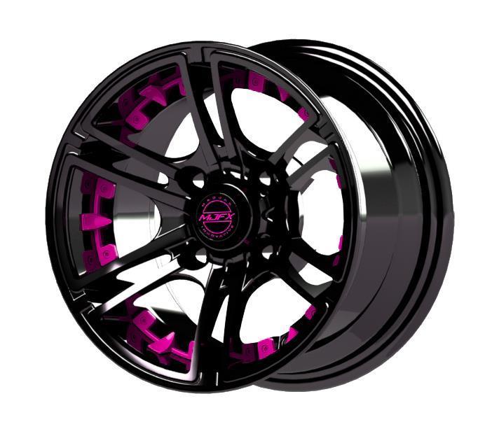 Madjax Pink Inserts for Mirage 14x7 Wheel
