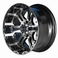 GTW Omega 12x7 Machined/Black Wheel