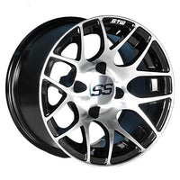 GTW Pursuit 12x7 Machined Black Wheel