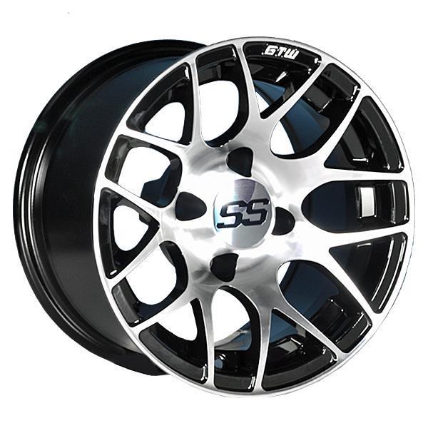 GTW Pursuit 14x7 Machined Black Wheel