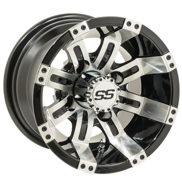 GTW Tempest 10x7 Machined Black Wheel