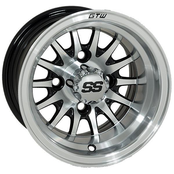 GTW Medusa 10x7 Machined Black Wheel