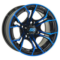 GTW Spyder 14X7 Black/Blue w/SS Cap