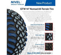 GTW Nomad 23X10-R14 Steel Belted Radial Tire