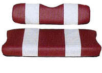 Seat Cover Set,Red/Whte, Front, Club Car 00.5-Up DS