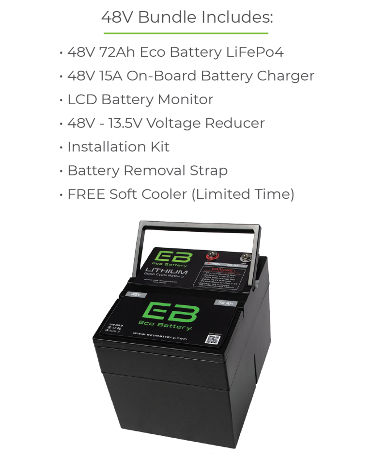 Eco Battery 48V (51V) 144AH Bundle