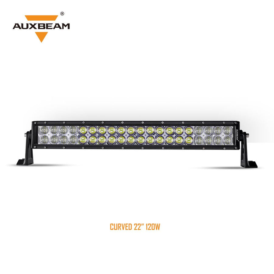 Auxbeam 22" Straight LED RGB Cree light bar WITH 12V converter