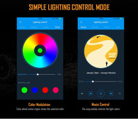 Auxbeam 32" Straight LED RGB Cree light bar WITH 12V converter
