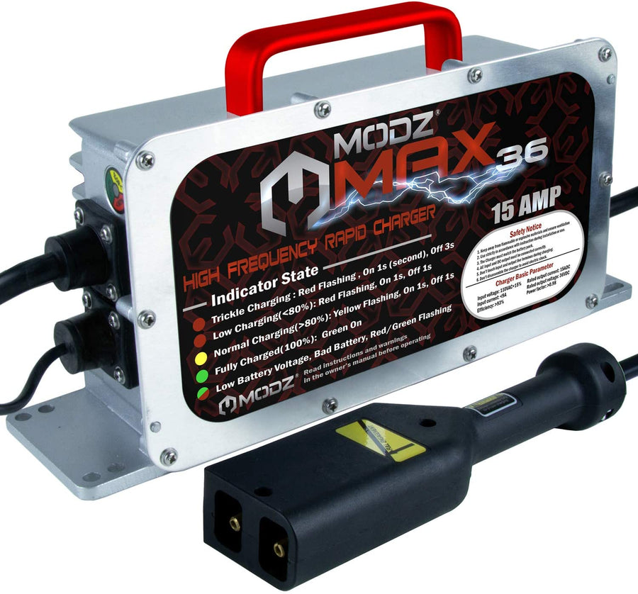 MODZ Max36 15A EZGO TXT Battery Charger for 36V