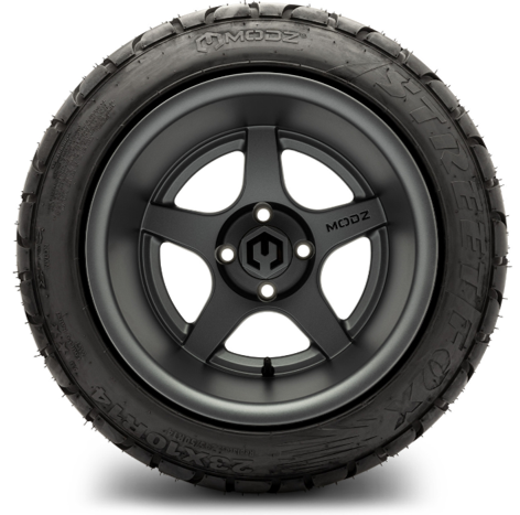 Modz Maverick 14X10 | -50 Offset Matte Gunmetal with Street Fox 23X10 ...