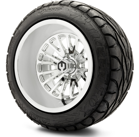 Modz Assassin 14X10 Chrome with Modz Steet Fox 23X10-14 · Golf Carts ...