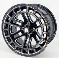 Empire Quest 14x7 Gloss Black Milled Accents