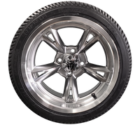 Empire Rodder 14x7 | -25 Offset Wheels with 205/40-R14 Radial Tires