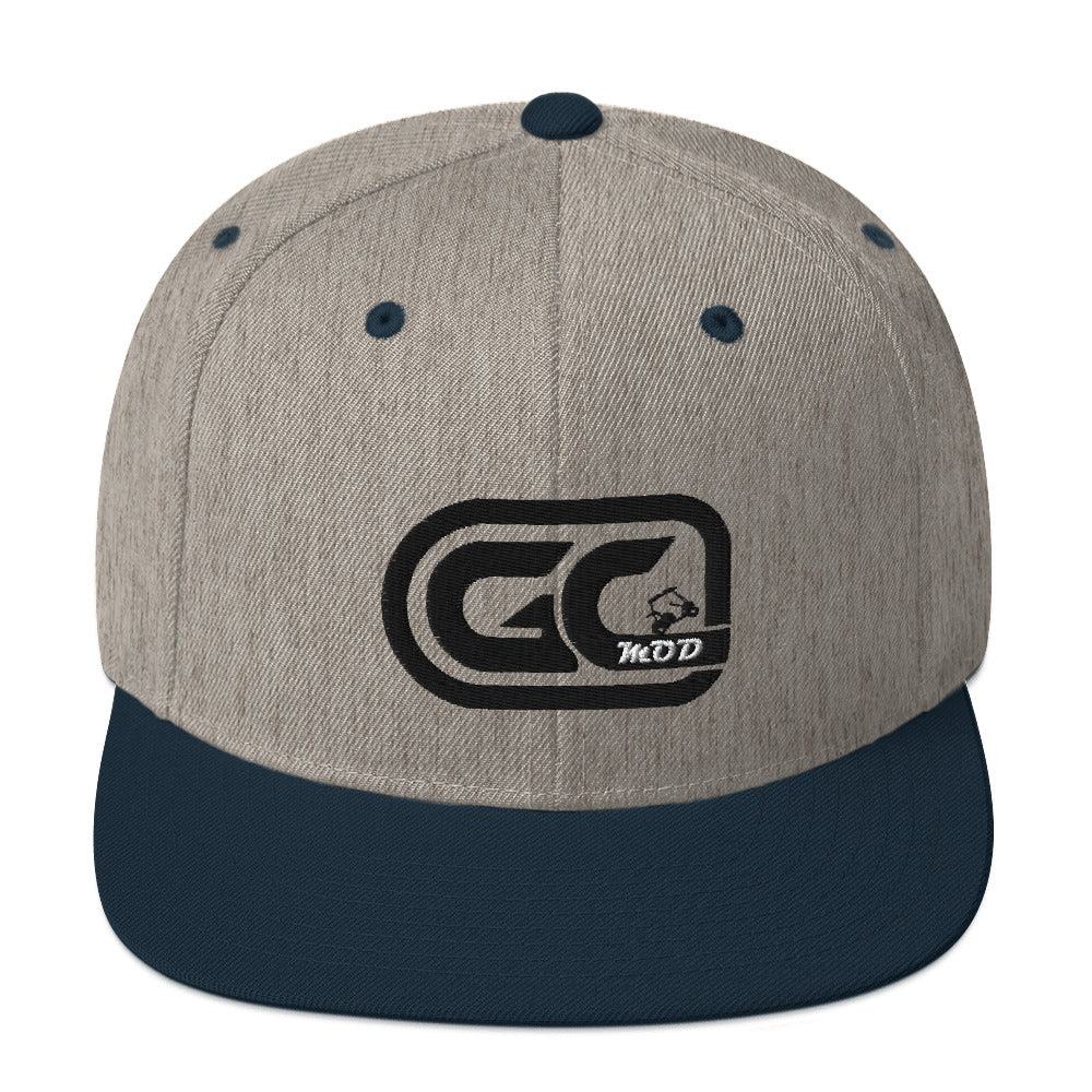 Golf Carts Modified GCMod black logo classic snapback hat