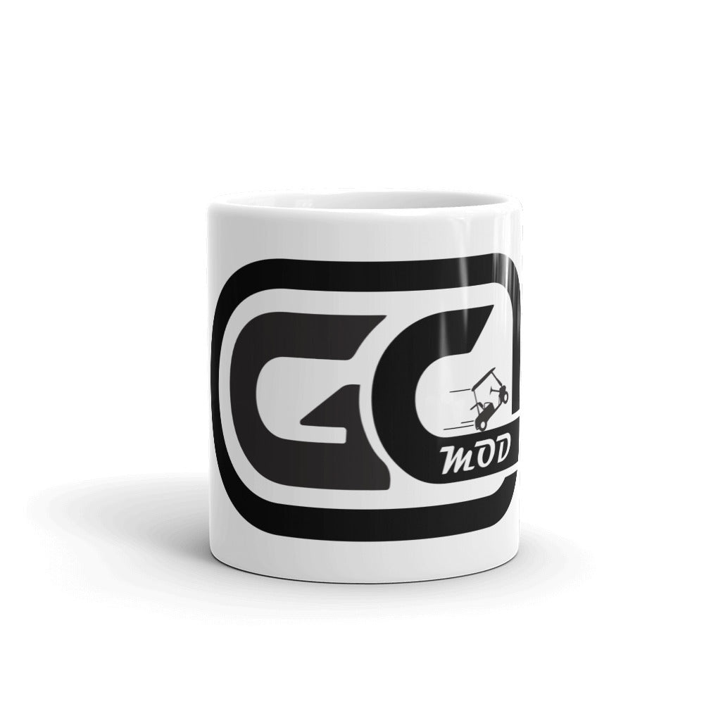 Golf Carts Modified GCMod black logo mug